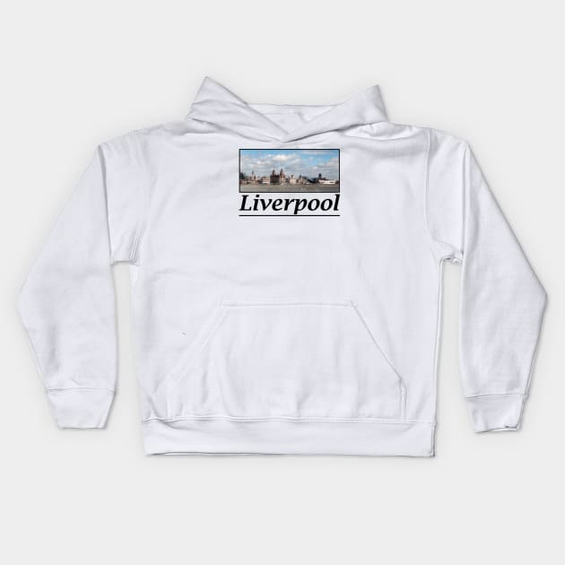 Liverpool's Iconic Waterfront Kids Hoodie by SteveHClark